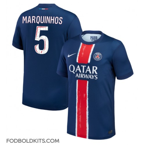 Paris Saint-Germain Marquinhos #5 Hjemmebanetrøje 2024-25 Kortærmet